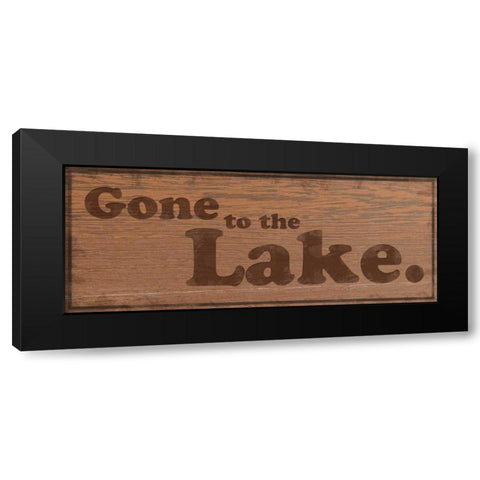 Gone to Lake 2 Black Modern Wood Framed Art Print by Gibbons, Lauren