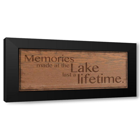 Memories at Lake 2 Black Modern Wood Framed Art Print with Double Matting by Gibbons, Lauren
