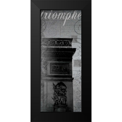 Triomphe Long Black Modern Wood Framed Art Print by Gibbons, Lauren