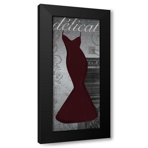 Red Dress Triomphe Black Modern Wood Framed Art Print with Double Matting by Gibbons, Lauren