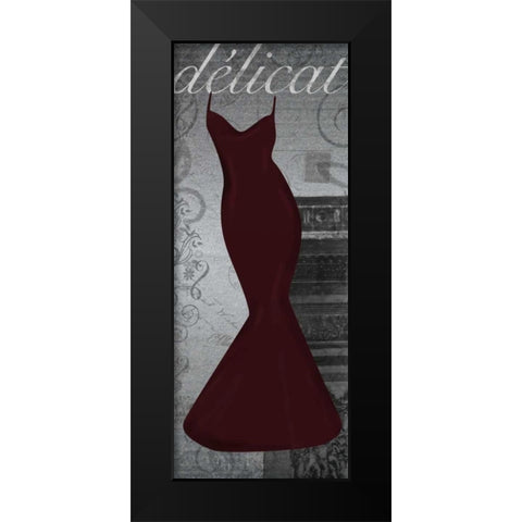 Red Dress Triomphe Black Modern Wood Framed Art Print by Gibbons, Lauren
