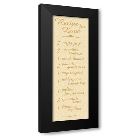 Recipe 2 Black Modern Wood Framed Art Print by Gibbons, Lauren