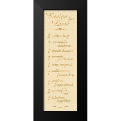 Recipe 2 Black Modern Wood Framed Art Print by Gibbons, Lauren