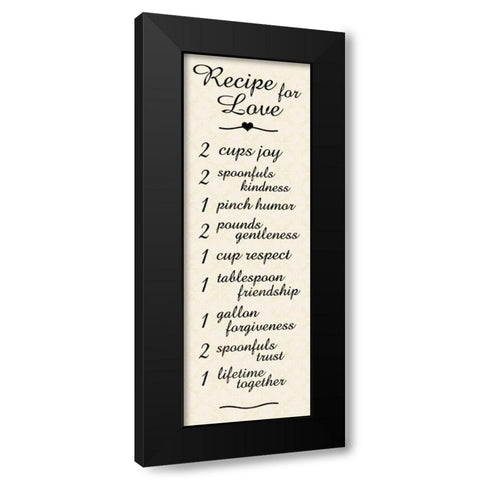 Recipe 3 Black Modern Wood Framed Art Print by Gibbons, Lauren
