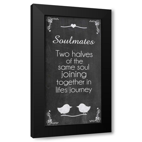 Soulmates Black Modern Wood Framed Art Print with Double Matting by Gibbons, Lauren