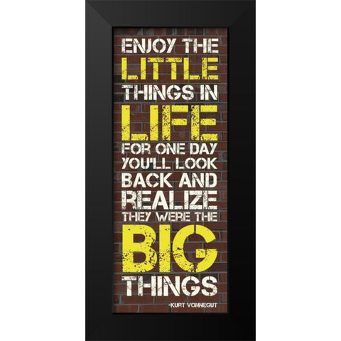 Little Things Black Modern Wood Framed Art Print by Gibbons, Lauren