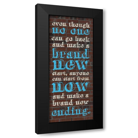 New Ending Black Modern Wood Framed Art Print with Double Matting by Gibbons, Lauren