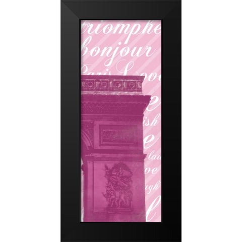 Pink Triomphe 3 Black Modern Wood Framed Art Print by Gibbons, Lauren
