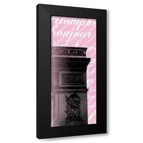Pink Triomphe 2 Black Modern Wood Framed Art Print with Double Matting by Gibbons, Lauren