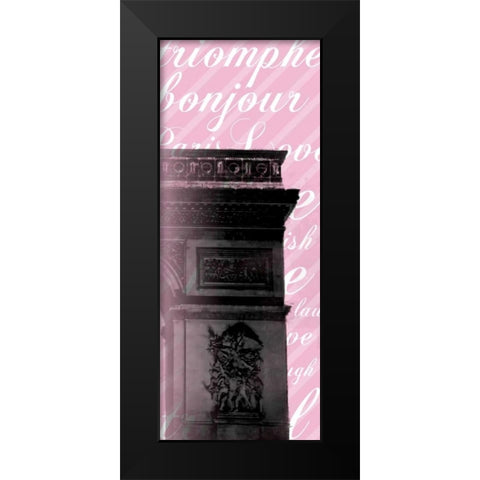 Pink Triomphe 2 Black Modern Wood Framed Art Print by Gibbons, Lauren
