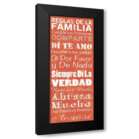 Spanish Family Black Modern Wood Framed Art Print with Double Matting by Gibbons, Lauren