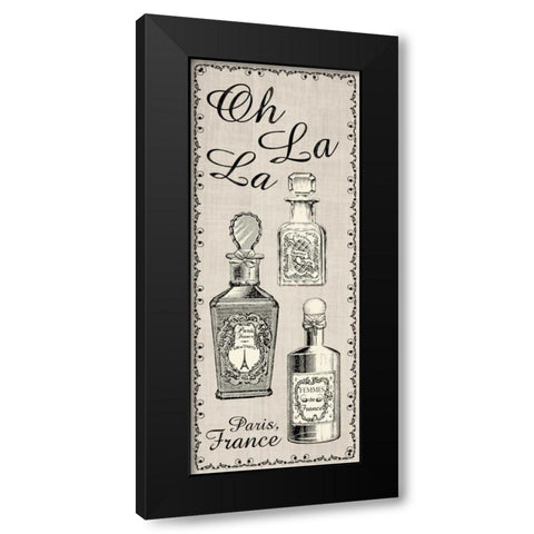 Perfume Linen 2 Black Modern Wood Framed Art Print with Double Matting by Gibbons, Lauren