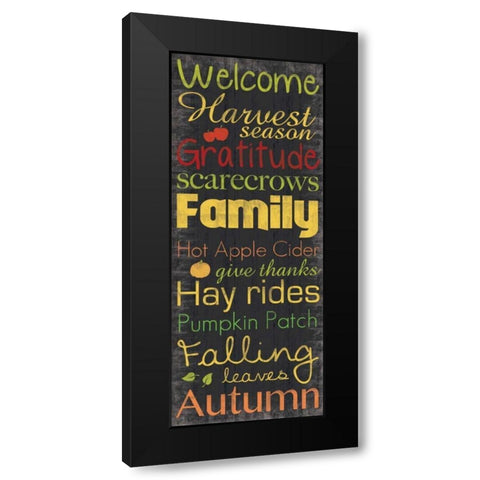 Welcome Harvest Black Modern Wood Framed Art Print by Gibbons, Lauren
