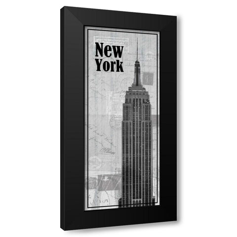 NY Black Modern Wood Framed Art Print with Double Matting by Gibbons, Lauren