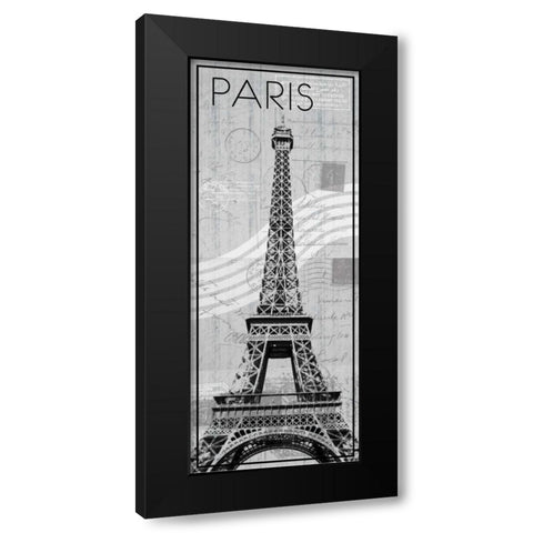Paris Black Modern Wood Framed Art Print with Double Matting by Gibbons, Lauren