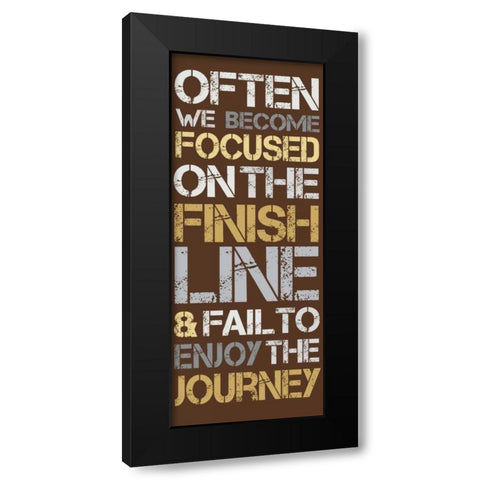 Journey Black Modern Wood Framed Art Print by Gibbons, Lauren