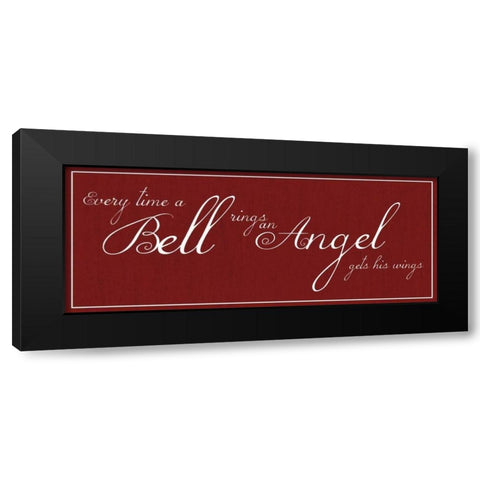 Bell Rings No Bell Black Modern Wood Framed Art Print by Gibbons, Lauren