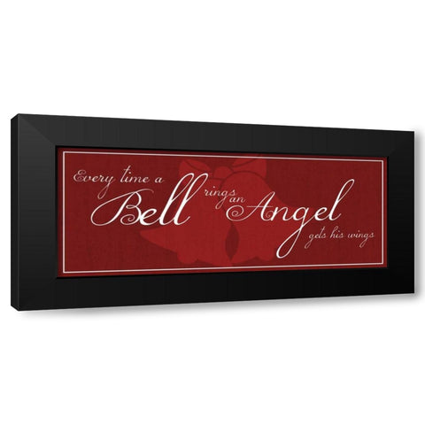 Bell Rings Black Modern Wood Framed Art Print with Double Matting by Gibbons, Lauren