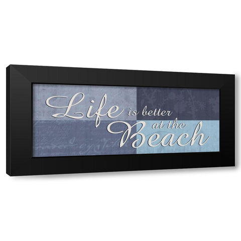 Beach 2 Black Modern Wood Framed Art Print by Gibbons, Lauren