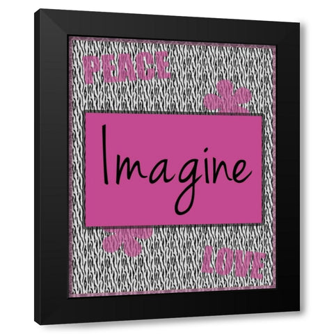 Imagine Black Modern Wood Framed Art Print with Double Matting by Gibbons, Lauren