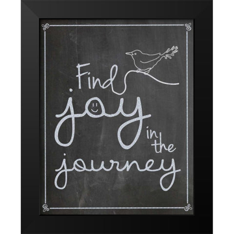 FJJ Bird Black Modern Wood Framed Art Print by Gibbons, Lauren