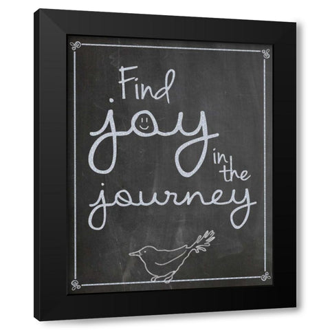 FJJ Sparrow Black Modern Wood Framed Art Print with Double Matting by Gibbons, Lauren