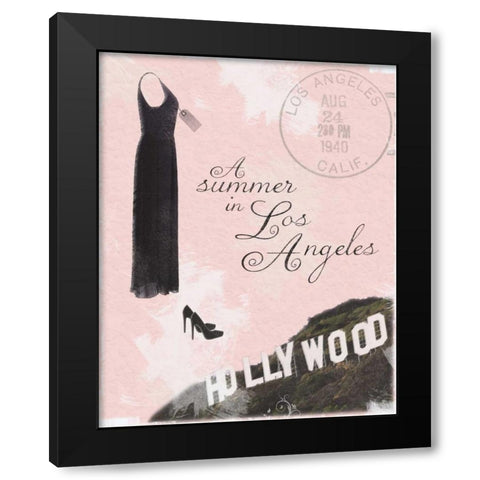 Summer LA Black Modern Wood Framed Art Print by Gibbons, Lauren
