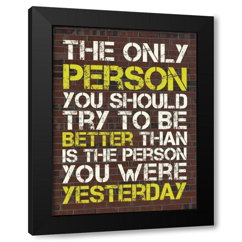 Better Than Black Modern Wood Framed Art Print with Double Matting by Gibbons, Lauren