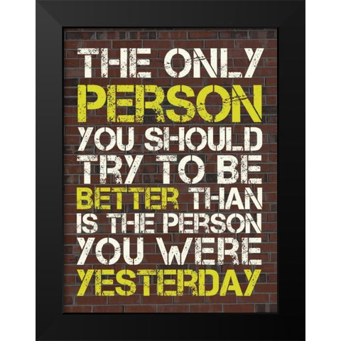 Better Than Black Modern Wood Framed Art Print by Gibbons, Lauren
