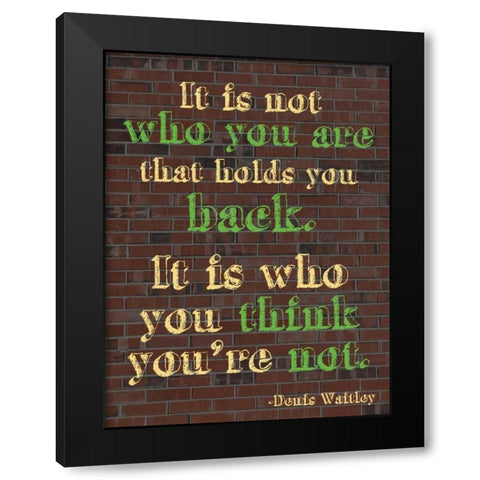 Hold Back Black Modern Wood Framed Art Print by Gibbons, Lauren