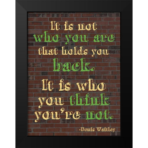 Hold Back Black Modern Wood Framed Art Print by Gibbons, Lauren