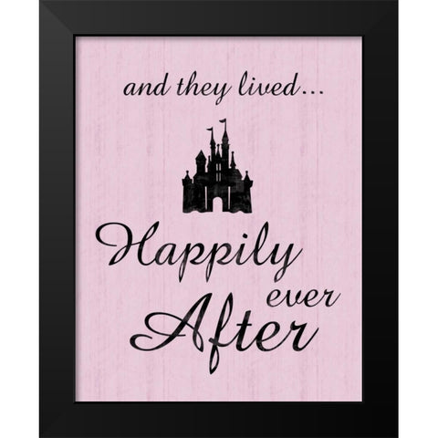 Happily 2 Black Modern Wood Framed Art Print by Gibbons, Lauren