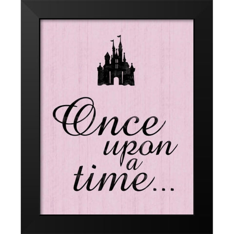 Once Black Modern Wood Framed Art Print by Gibbons, Lauren