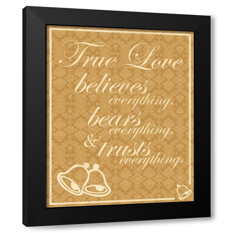 True Love A Black Modern Wood Framed Art Print with Double Matting by Gibbons, Lauren