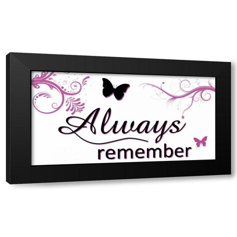Always Black Modern Wood Framed Art Print with Double Matting by Gibbons, Lauren