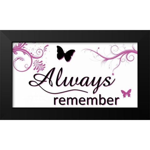 Always Black Modern Wood Framed Art Print by Gibbons, Lauren