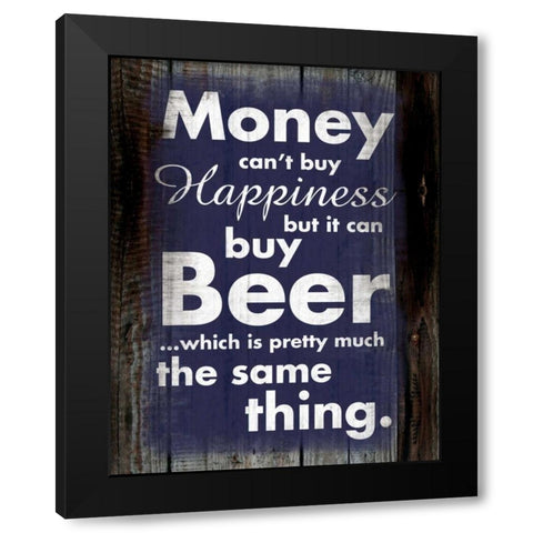 Money Beer B Black Modern Wood Framed Art Print with Double Matting by Gibbons, Lauren