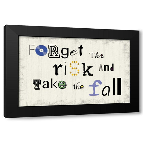 Fun Fall Black Modern Wood Framed Art Print with Double Matting by Gibbons, Lauren