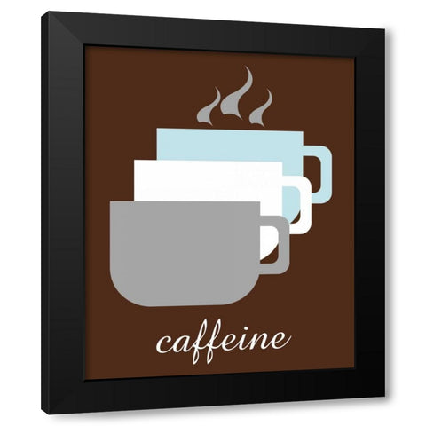 Cups Black Modern Wood Framed Art Print by Gibbons, Lauren