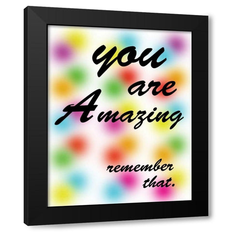 Amazing Rainbow Black Modern Wood Framed Art Print with Double Matting by Gibbons, Lauren