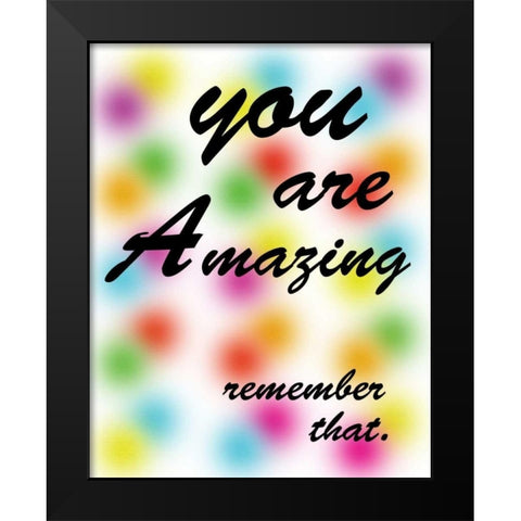 Amazing Rainbow Black Modern Wood Framed Art Print by Gibbons, Lauren