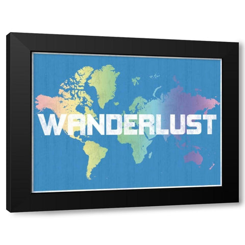 Wanderlust Black Modern Wood Framed Art Print with Double Matting by Gibbons, Lauren