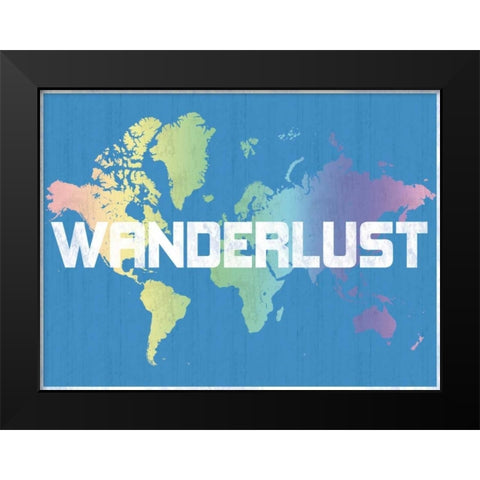Wanderlust Black Modern Wood Framed Art Print by Gibbons, Lauren