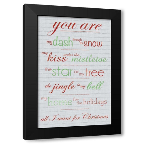 All I Want Black Modern Wood Framed Art Print by Gibbons, Lauren