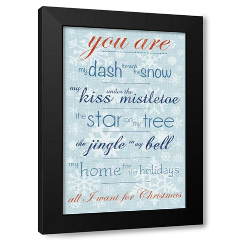 You Are Black Modern Wood Framed Art Print by Gibbons, Lauren