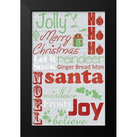 Jolly 2 Black Modern Wood Framed Art Print by Gibbons, Lauren