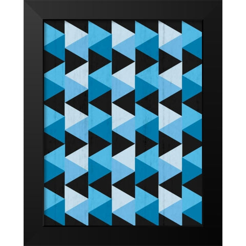 Geometric Tri Black Modern Wood Framed Art Print by Gibbons, Lauren