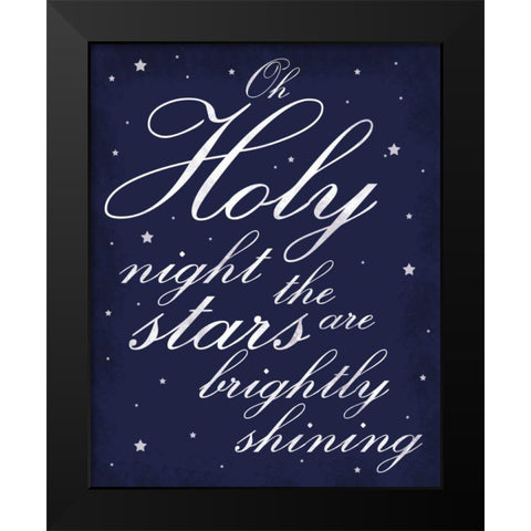 Holy Night Black Modern Wood Framed Art Print by Gibbons, Lauren