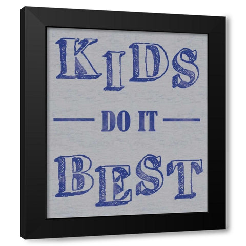 Kids Best Black Modern Wood Framed Art Print with Double Matting by Gibbons, Lauren