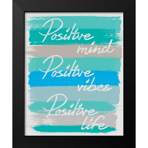 Positive Black Modern Wood Framed Art Print by Gibbons, Lauren
